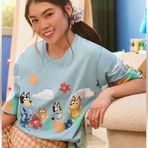 Blue Graphic Short Sleeve Tee